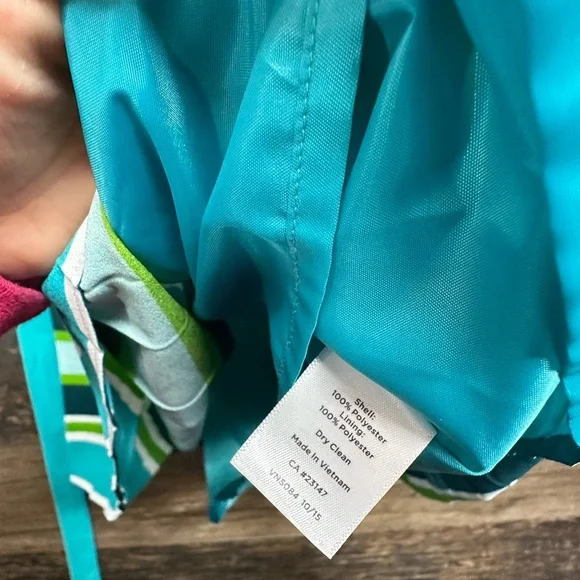 Talbots Blue and White Pleated A-Line Sundress - Picture 5 of 7